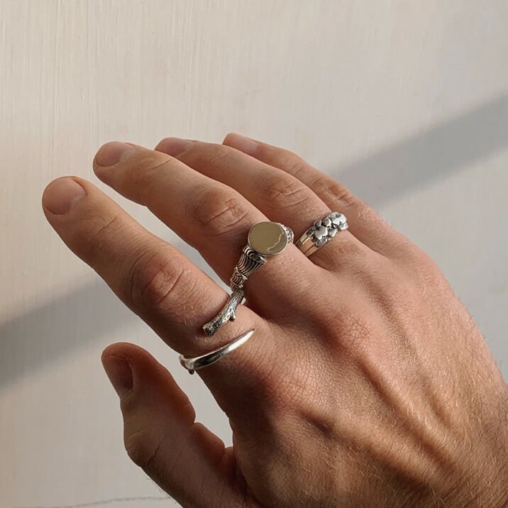 Classic silver rings