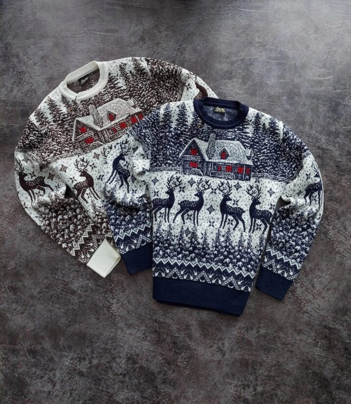 Festive Christmas sweaters pattern