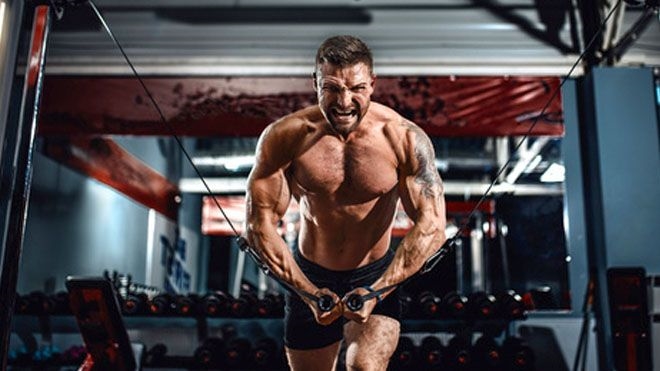 Cable cross-overs chest workout