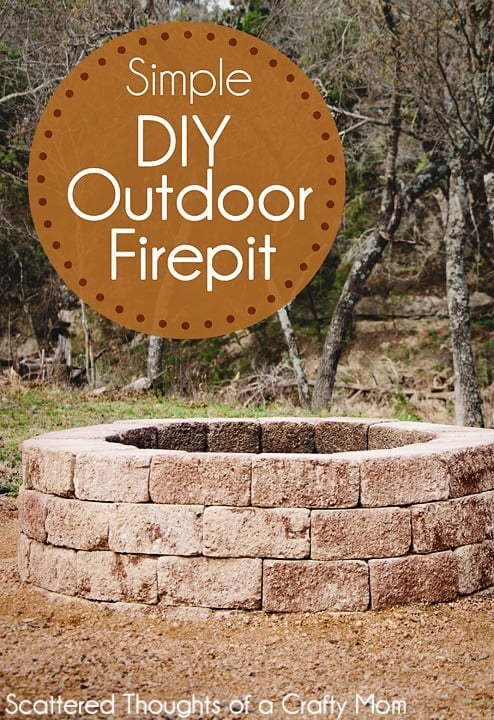 DIY outdoor fire pit