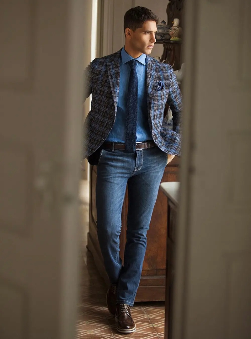 business casual attire for men with jeans