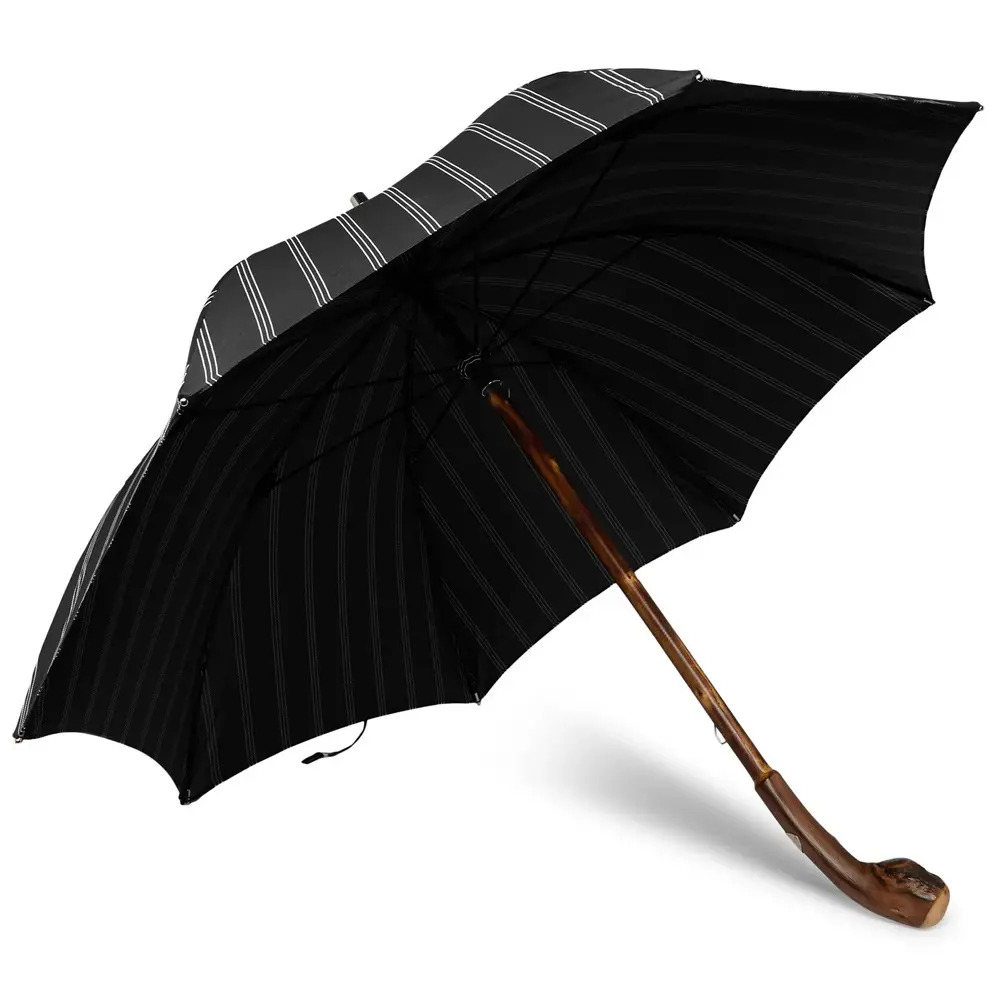 Striped umbrella for men's style