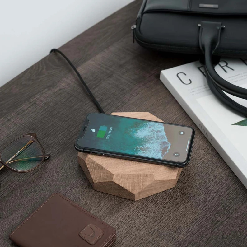 personalized valentine's day gift for him - wireless charger